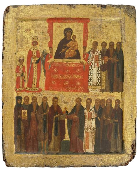 Icon with the Triumph of Orthodoxy - Museum of Russian Icons