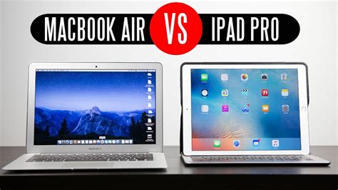 Apple iPad Pro vs 2015 13.3" Macbook Air - YouTube