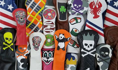 Custom designed premium leather golf headcovers by Robert Mark Golf. | Golf headcovers, Custom ...