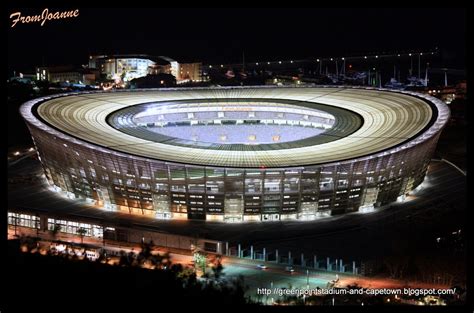 Green Point Stadium and Cape Town Daily Photos: Areal night close up photos of Cape Town Stadium ...