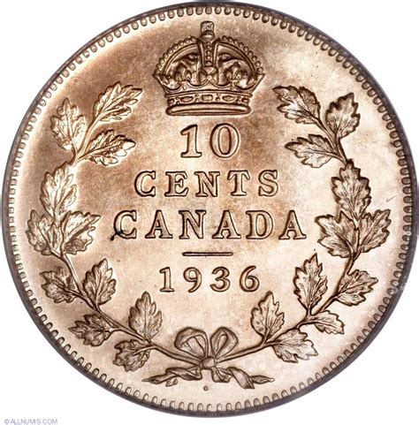 10 Cents 1936, George V (1911-1936) - Canada - Coin - 8567