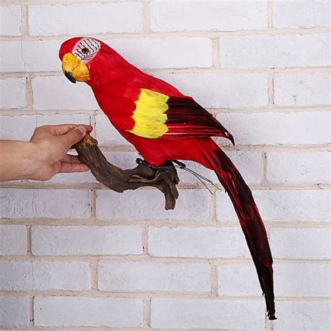 Simulation Fake Artificial Parrot Feather Bird 45cm Budgie Home Garden Decor - Walmart.com ...