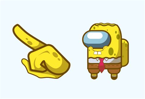 Among Us Spongebob Character Cute Cursor