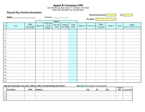 40+ Free Payroll Templates & Calculators ᐅ TemplateLab