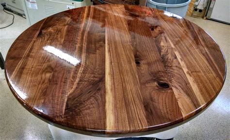 Round Walnut Table Top 243036 Solid Black Walnut Wood - Etsy | Round wood table, Walnut table ...