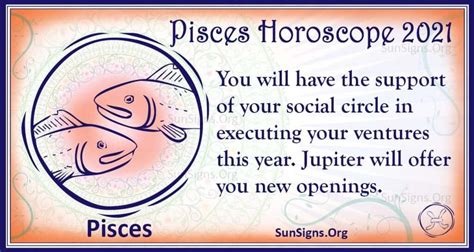 Pisces Horoscope 2021 - Get Your Predictions Now! - SunSigns.Org