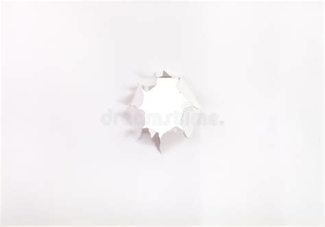 Direct View of Sheet of Paper with Punched Hole Stock Image - Image of frame, cutout: 63720243