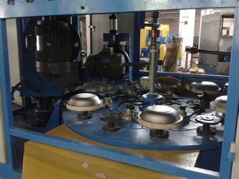 Aluminum Round Parts Metal Polishing Machine With High Efficiency