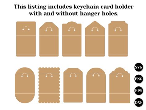 Keychain Display Card Template Free