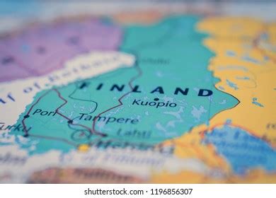 Finland On Europe Map Stock Photo 1196856307 | Shutterstock