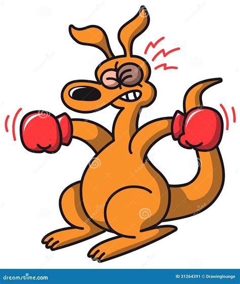 Boxing Kangaroo stock vector. Illustration of digital - 31264391