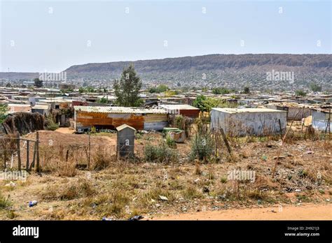 Buildings in informal settlements hidden in the eastern part of pretoria in south africa ...