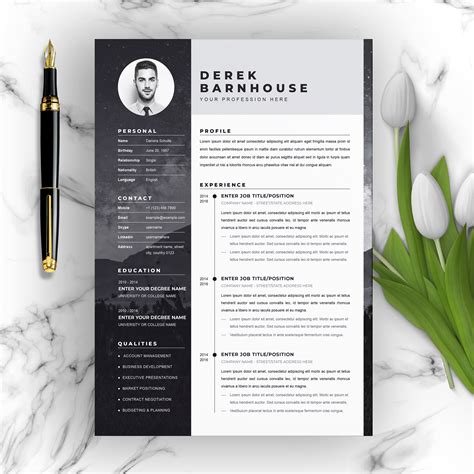 Modern Resume Templates Word Download - depression sprüche