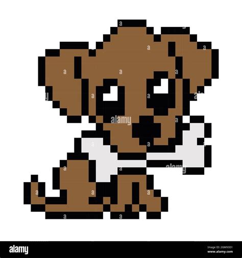 Dog pixel art hi-res stock photography and images - Alamy