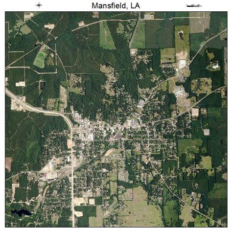 Aerial Photography Map of Mansfield, LA Louisiana