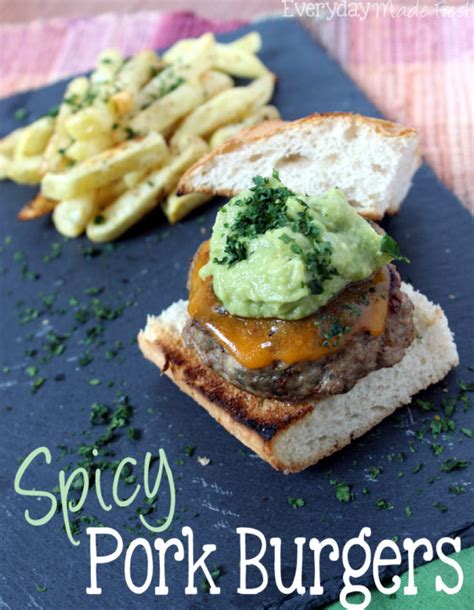 Spicy Pork Burgers - Everyday Made Fresh