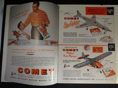 Vintage 1958 Comet Model Airplane Kit Catalog Complete 20 Pages Nice Condition | #1806145795