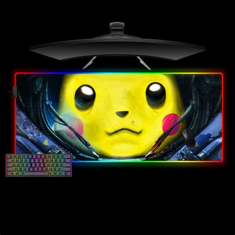 Space Pikachu Design M-XXL Size RGB Gaming Mouse Pad, Computer Desk Mat | Panda Pads | Reviews ...