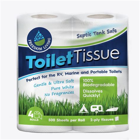 Septic Tank Safe Toilet Tissue Paper (4 Pack) – Freedom Living Gear