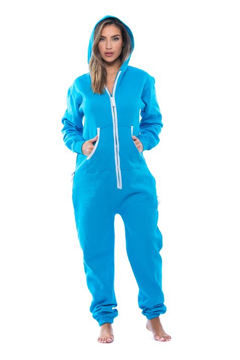 6456-BLK-L #FollowMe Adult Onesie with Patches / Pajamas / Jumpsuit (Turquoise / White, Large ...