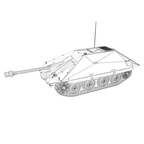 Maresal M05 - Romanian tank destroyer 3D Model $99 - .3ds .fbx .lwo ...