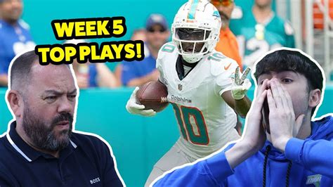 BRITISH FATHER AND SON REACTS! Top Plays from Week 5 | NFL 2023 Highlights!