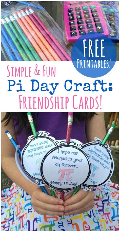 Pi-lentines: Sweet Pi Day Craft for All Ages {FREE Printables} | Pi activities, Pi day, Happy pi day