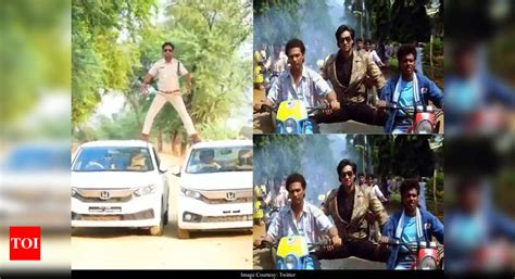 Madhya Pradesh cop recreates Ajay Devgn’s ‘Phool Aur Kaante’ stunt on cars, gets reprimanded ...