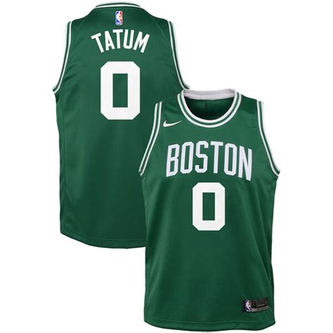 Youth Boston Celtics Jayson Tatum Nike Green Swingman Jersey - Icon ...