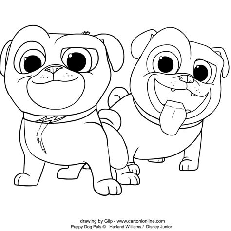 Puppy Dog Pals Bingo Desenhos Para Colorir Puppy Dog Pals Coloring | Images and Photos finder