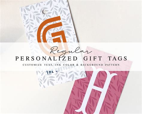 "Completely customize your own gift tags! Choose your design, ink color and background (see ...