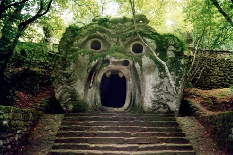 "The Gardens of Bomarzo" is a "monster park" in Italy filled with ...