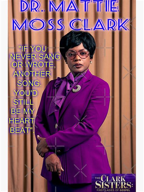 "THE CLARK SISTERS MOVIE DR MATTIE MOSS CLARK" Sticker for Sale by promoboy | Redbubble