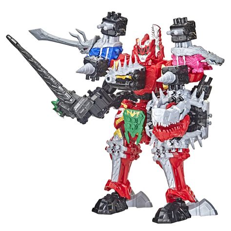 Buy Power Rangers Dino Fury Megazord Mega Pack 5-Pack Zord Action Figure Toys for Kids Ages 4 ...