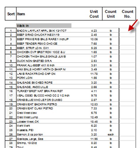 Sample Inventory Sheet For Restaurant | Classles Democracy