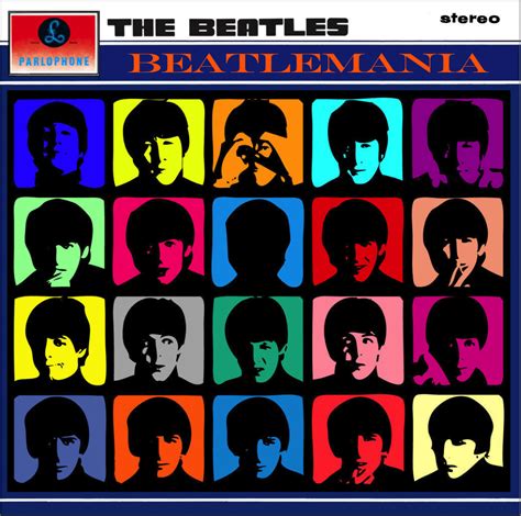 Beatlemania! (Andy Warhol Design), A Hard Day's Night, The Beatles | Beatles album covers, The ...