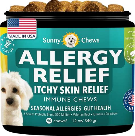 Dog Allergy Relief Tablets Pet Safe Antihistamine, 46% OFF