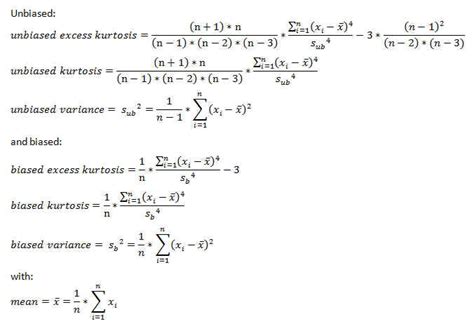 How do I translate this kurtosis formula from java documentation to Ruby? - Stack Overflow