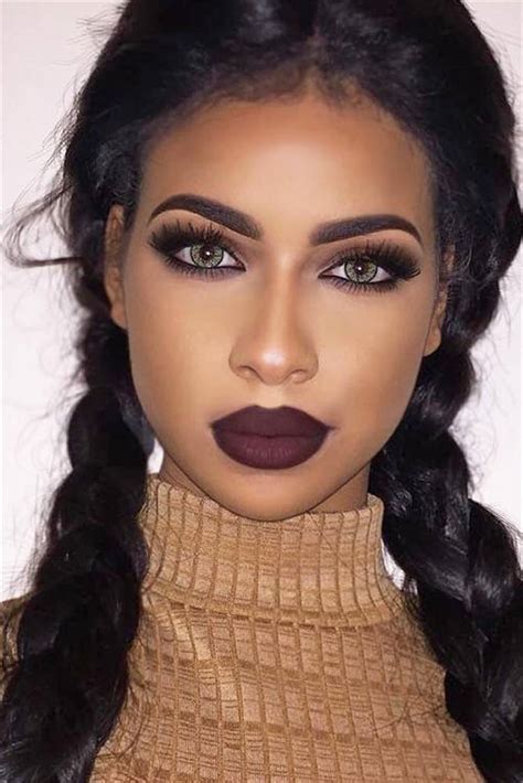 10 Bold Smokey Eye With Different Lipstick Colors Makeup Looks - Women ...