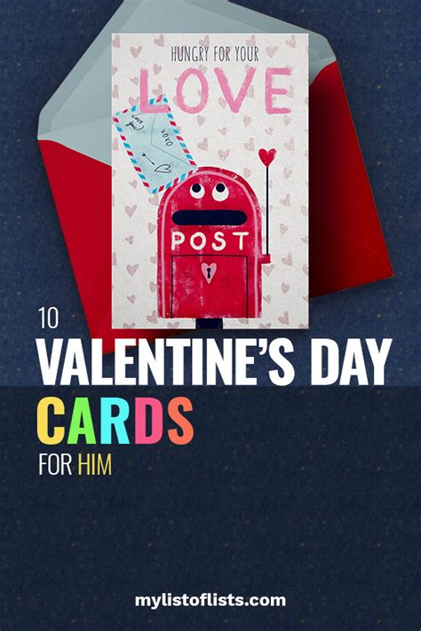 10 Valentine's Day Cards for HIM - My List of Lists