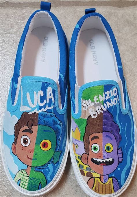 Luca Painted Shoes - Etsy