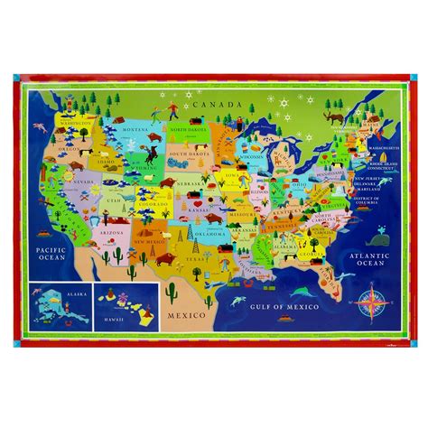 This Land Is Your Land Kids' Map | Children's USA Wall Map | UncommonGoods