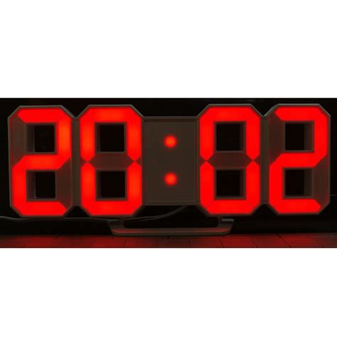 Modern Digital LED Wall Clock Table Desk Night Electric Clock Alarm Watch Multi-Functional LED ...