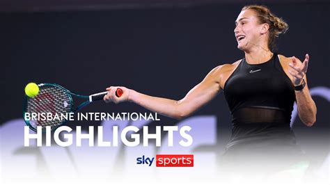 Highlights: Aryna Sabalenka dominant in win over Lin Zhu in Brisbane ...