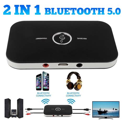 Bluetooth Transmitter+Receiver Wireless A2DP Home TV Stereo Audio ...