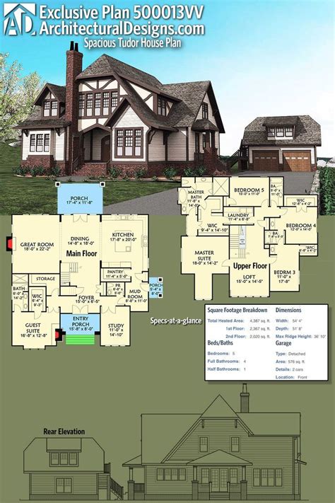 Pin by Ll Koler on Arquitectura | Tudor house plans, Tudor house, Vintage house plans