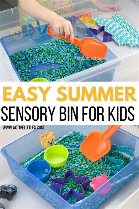 Easy Summer Sensory Bins for Toddlers and Preschoolers - Active Littles