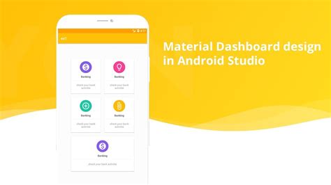Material Home Page Design (Dashboard) (Android Studio Tutorial)