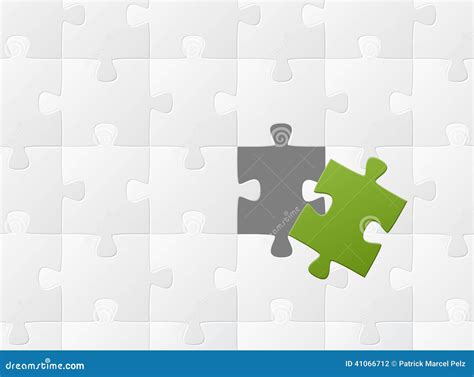 The matching puzzle piece stock vector. Illustration of connecting ...