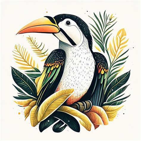 Premium AI Image | a beautiful toucans